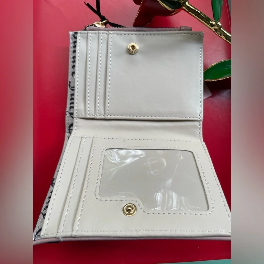 Juicy Couture Wallet,Juicy Couture Blue and Pink Card Holder